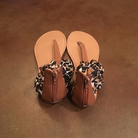 Worn once. Ankle cuff sandals. - Picture 2 of 2