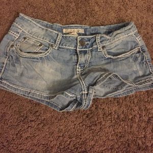 Cute light blue jean shorts