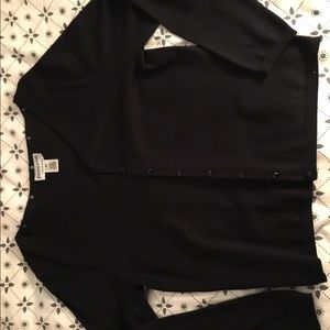 Black Pendleton acrylic and cashmere Cardigan