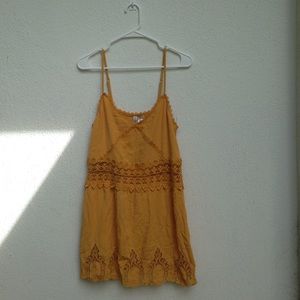 Crochet mini dress