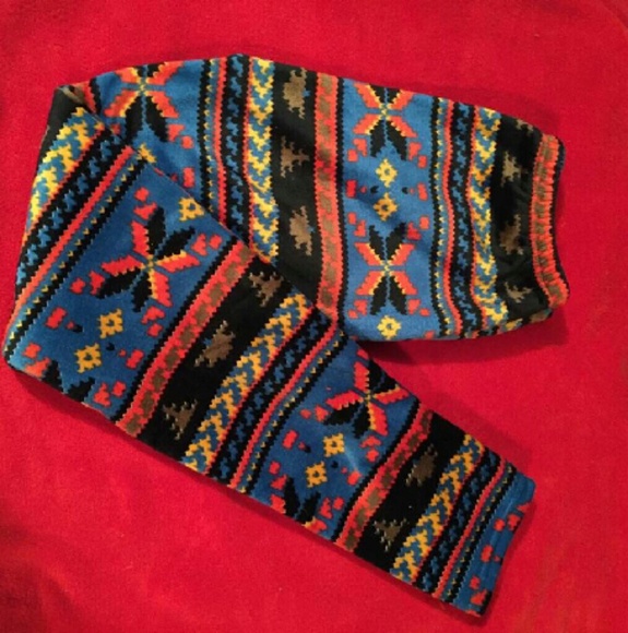 soft thick aztec leggings