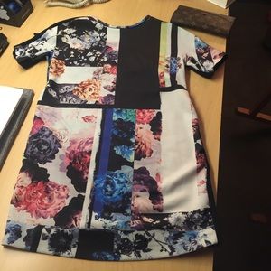 casual dress with flora print