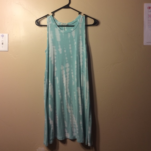maxi muscle dress with tie dye
