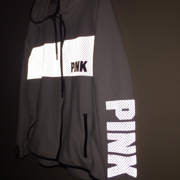 PINK Victoria's Secret Jackets & Blazers - ⚡️ PINK Reflective Hoodie Jacket ⚡️MAKE AN OFFER!