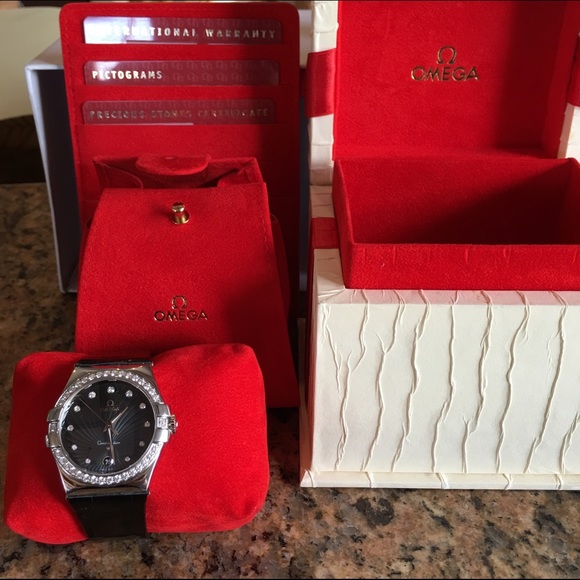 omega constellation axial automatic with diamond