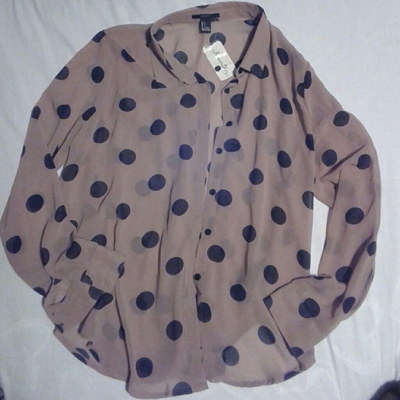 Forever 21 sheer blouse