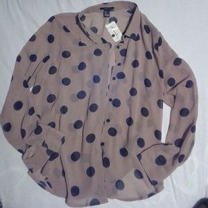 Forever 21 sheer blouse