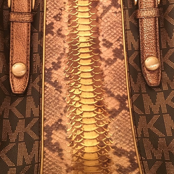 Michael Kors Python Embellished Tote - Picture 4 of 4