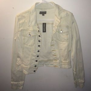 White creamy jean jacket