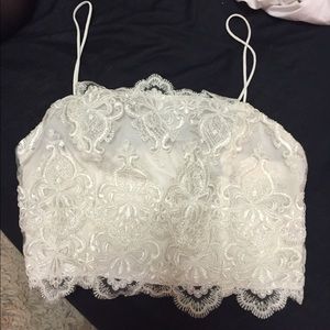 Lace Ivory TopShop Bralette
