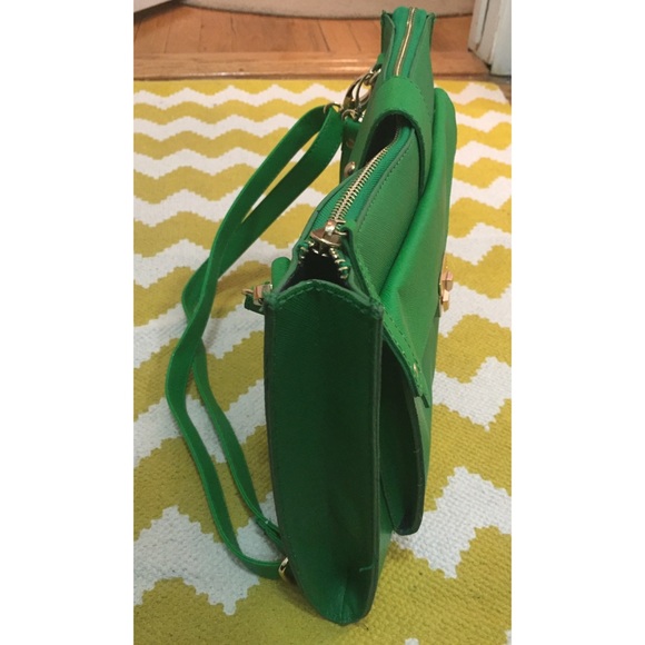 Street Level Green Faux Leather Bag NWOT - Picture 3 of 4