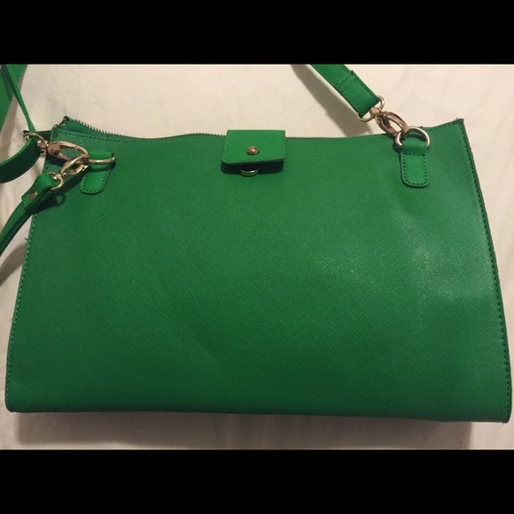 Street Level Green Faux Leather Bag NWOT - Picture 4 of 4