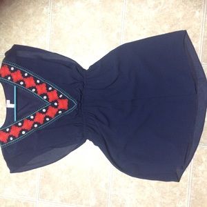 Chiffon Blue Summer Dress