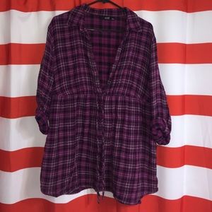 💰 Slightly worn plaid shirt