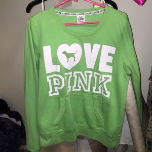 PINK crew neck pull over