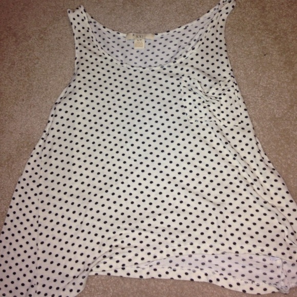 White and Blake polkadot tank top