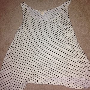 White and Blake polkadot tank top