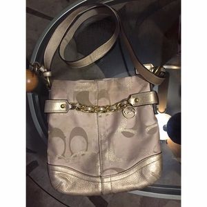 💝SOLD💝 - Guess Gold Crossbody Bag