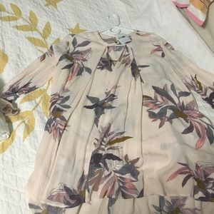 NWT Free People floral blouse!