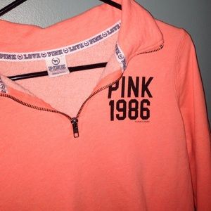 Vs pink half zip