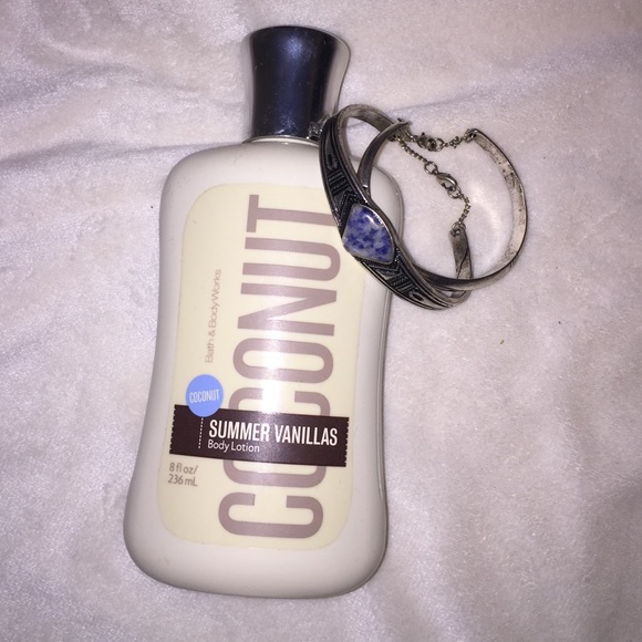 Lotion and two bracelets