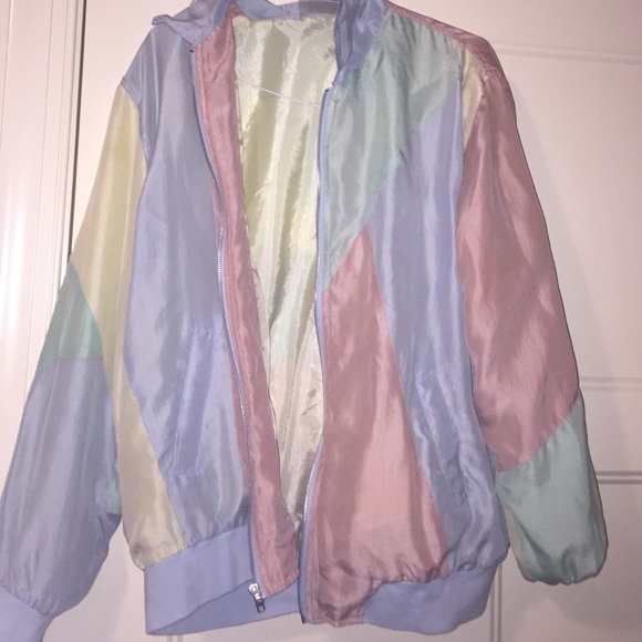 Vintage/retro rare pastel bomber jacket