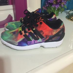 Womens watercolor Adidas Flux