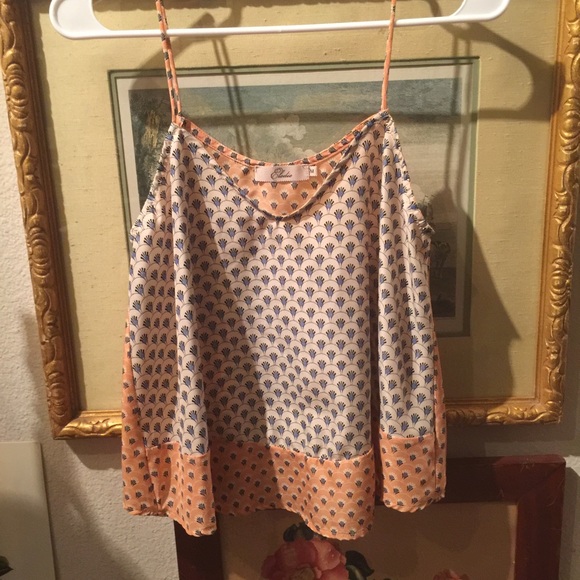Patterned Silk Tank - Picture 1 of 2