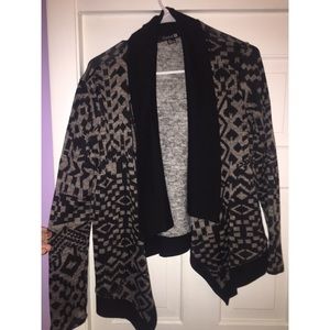 Black/Tan Cardigan