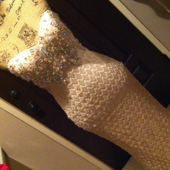 Beautiful light peach ivory long Dress