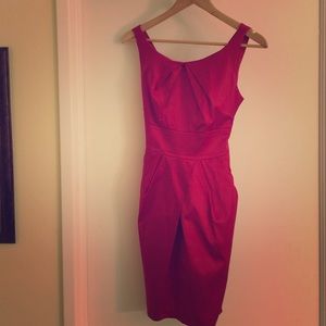 Red cocktail dress