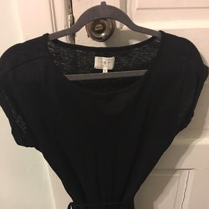 Black Lou& Grey Linen Maxi Dress