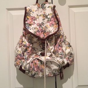 floral backpack