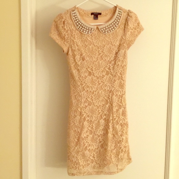 Cream lace dress