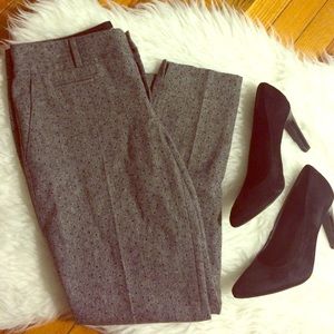 BR gray polka dot pants