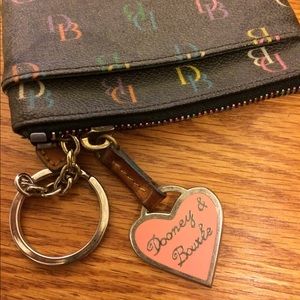 Dooney & Burke coin purse keychain