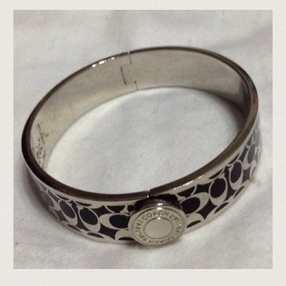 Authentic Coach Bracelet Black and Silver - Picture 2 of 4