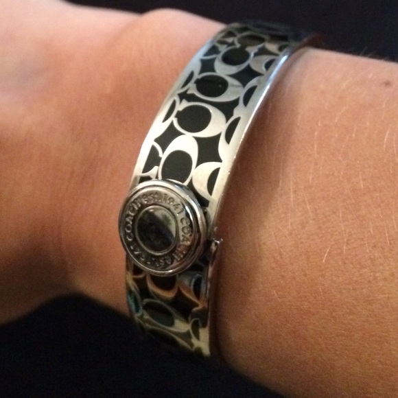 Authentic Coach Bracelet Black and Silver - Picture 4 of 4