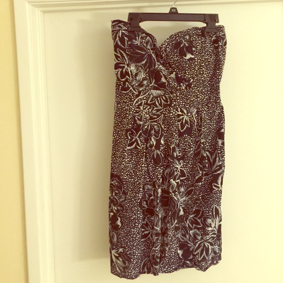 Black and white Hawaiian print dress - Picture 1 of 2