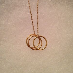 Three ring gold necklace by Nordstrom