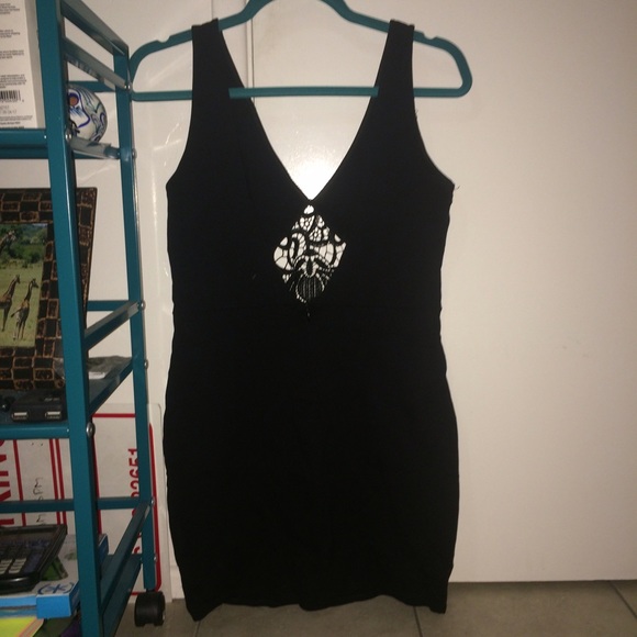 Gorgeous black mini dress.
