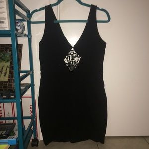 Gorgeous black mini dress.