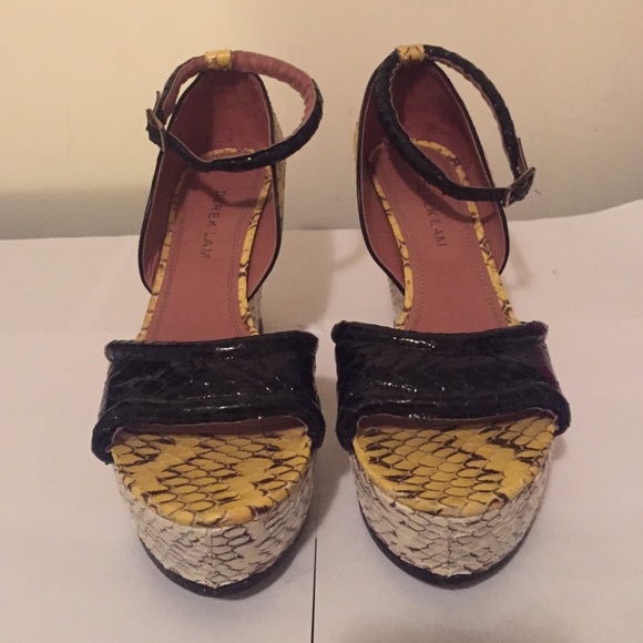 Derek Lam snakeskin wedge
