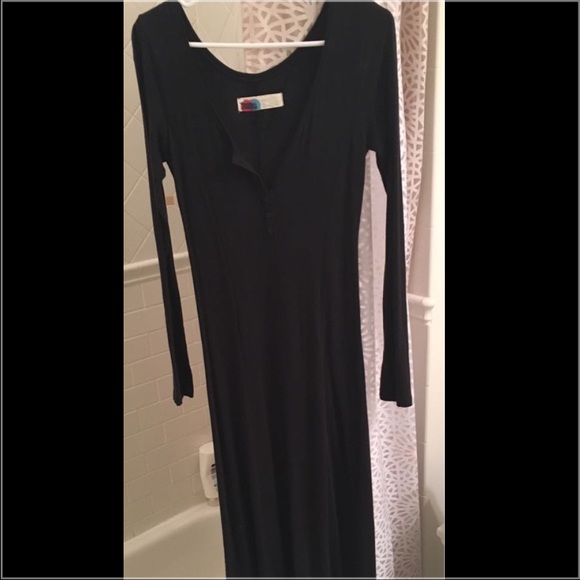 Long sleeve free people maxi