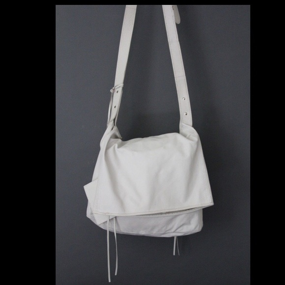 Balenciaga large white cross body bag