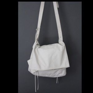 Balenciaga large white cross body bag