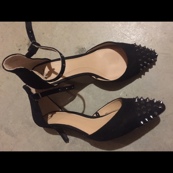 Zara spike kitten heels 8.5