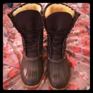 🎉 HP 2/3 🎉LL BEAN Bean Boots Shearling-Lined
