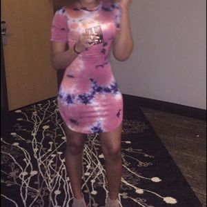 Super Fitted Tye Dye Dress-