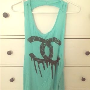 Dripping C open back tank